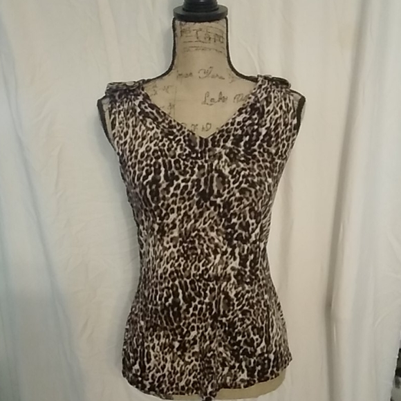 2 for$25/Leopard print sleeveless top - Picture 1 of 6
